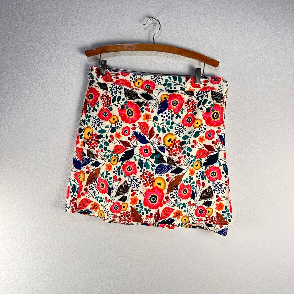 RipSkirt Hawaii Floral Wrap‎ Skirt Sz L